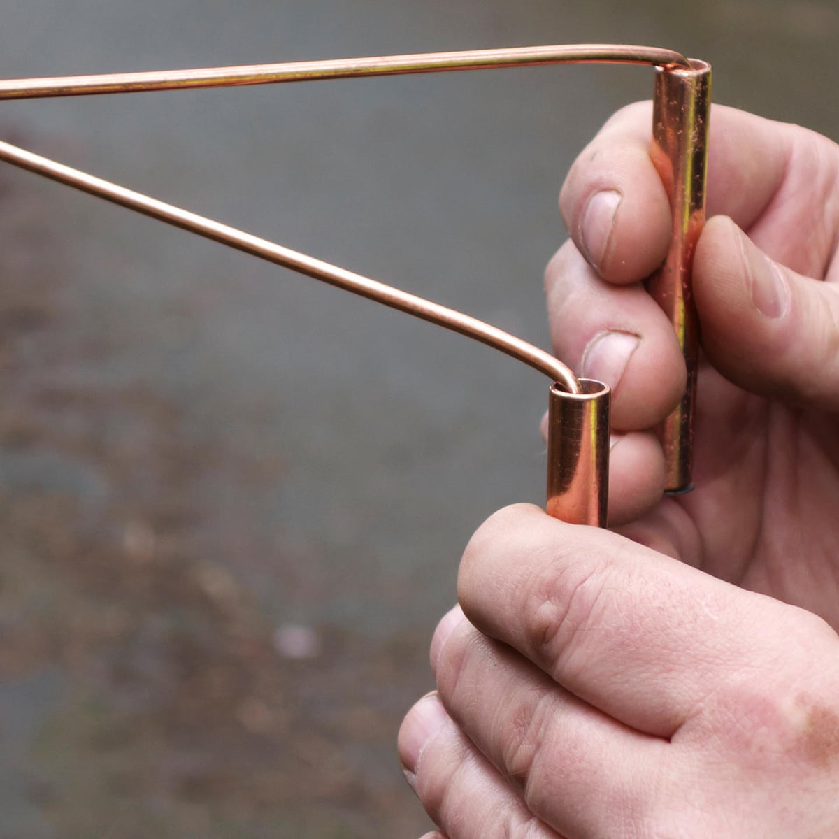 99.9% Andean Copper Dowsing Rods 2 PCS and 1 AURAMETER energy Detector