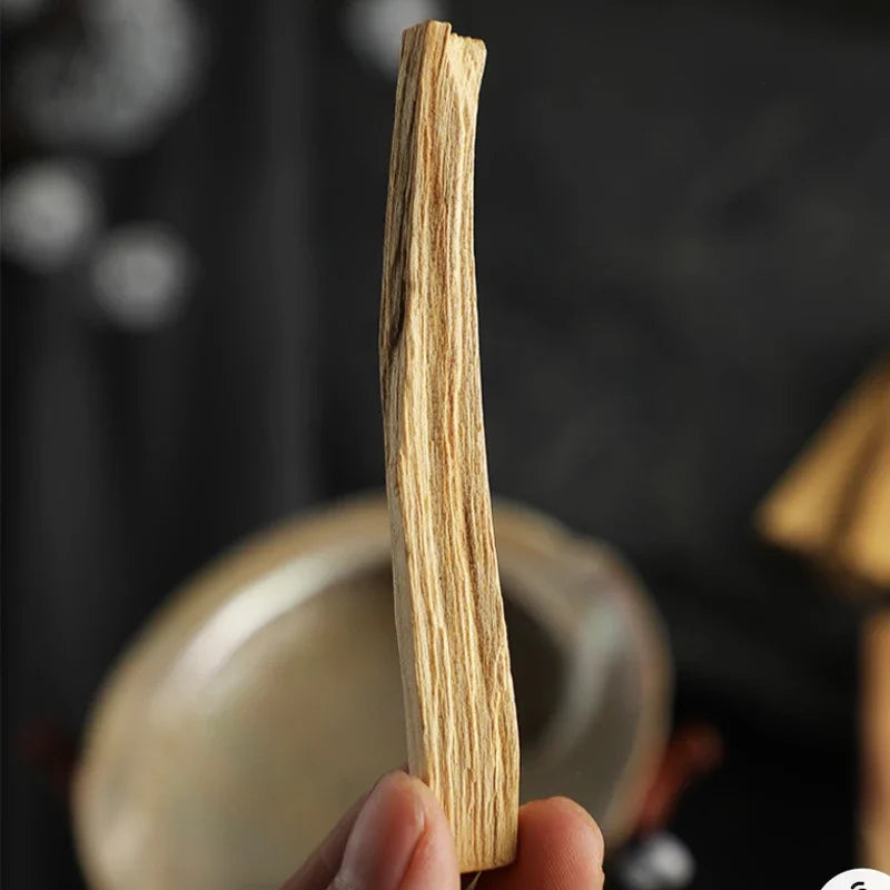 Palo Santo Natural Incense Sticks - High-oil smell of old materials for long-lasting application of Yoga, Buddha, aromatherapy scene.