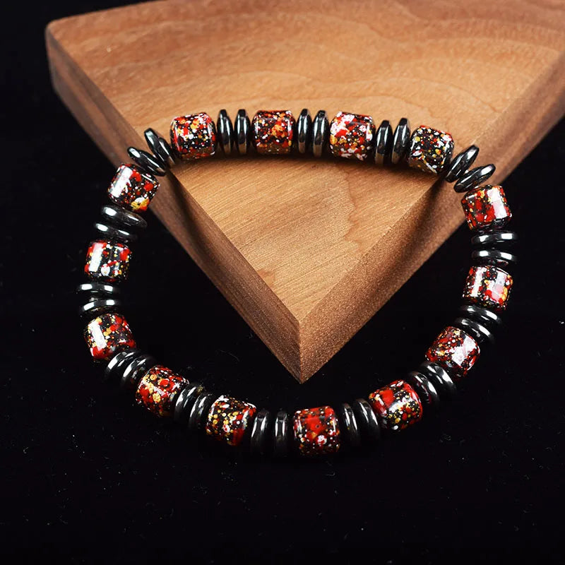 Bohemian Therapeutic - Magnetic Hematite Bracelet - Body Slimming - Loss Weight - Health Care