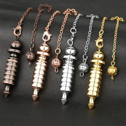 Bronze Copper Metal Pendulum for Divination, Reiki Healing, Dowsing, Wicca Balancing, Spiritual Answers, Isis Pendulums X005