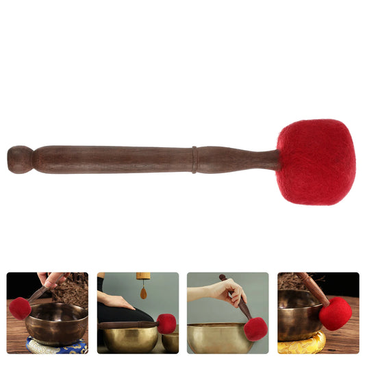 Singing Bowl Wood/Wooden Mallet Tibetan Singing Bowl Sound - Bowl Striker Supplies for Relaxation - Yoga -Mindfulness.  Chanting Crystal Buddhism Tool Instrument.